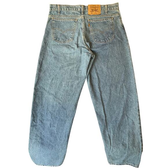 Levi’s Men Jeans 550 size W36 x L30 Blue Mid Rise Straight Leg Vintage Style - Picture 10 of 10